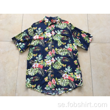 Bomullstryck Hawaii-skjorta för havet